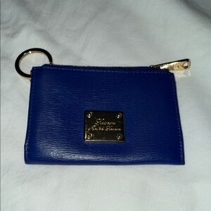 Ralph Lauren Blue Key Chain Wallet EUC